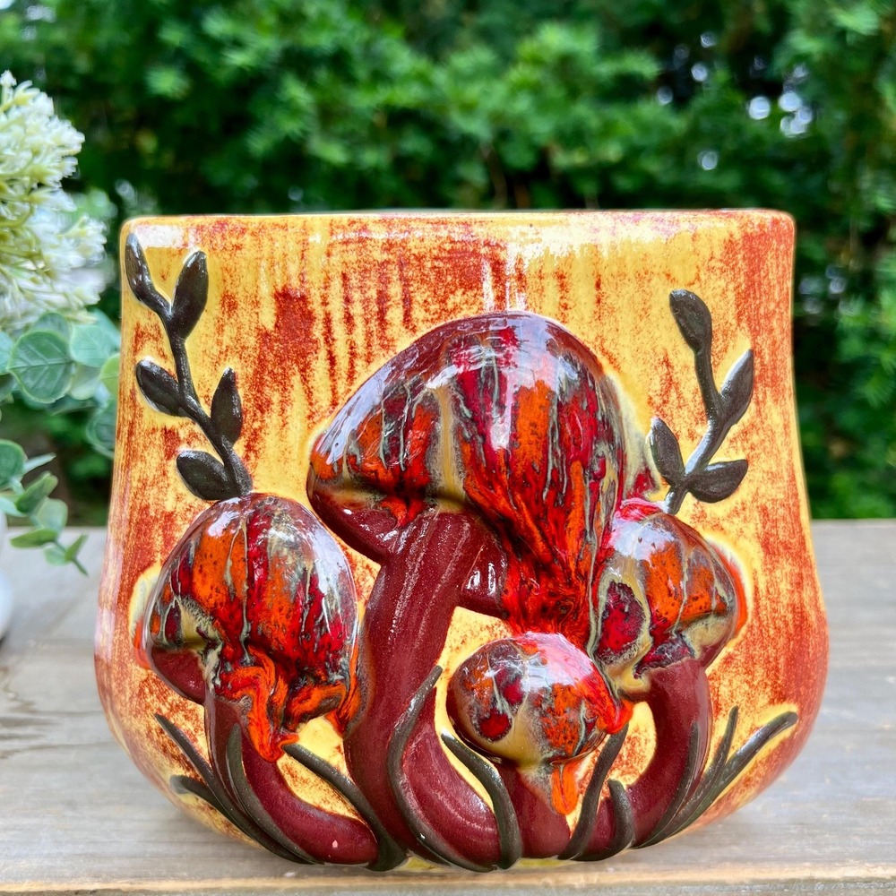 MCM 1970s Mushroom Vintage Ceramic Vase